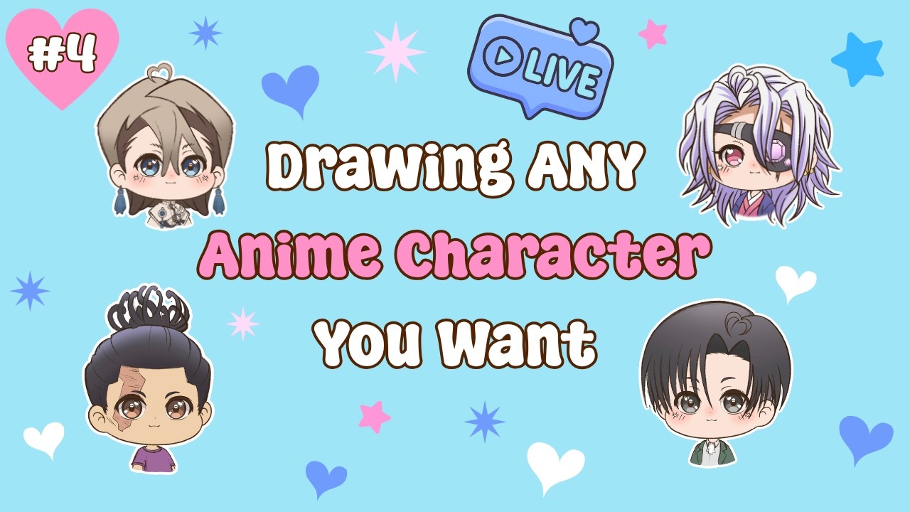Drawing ANY Anime Character You Want LIVE! 💝 Cozy Art Stream