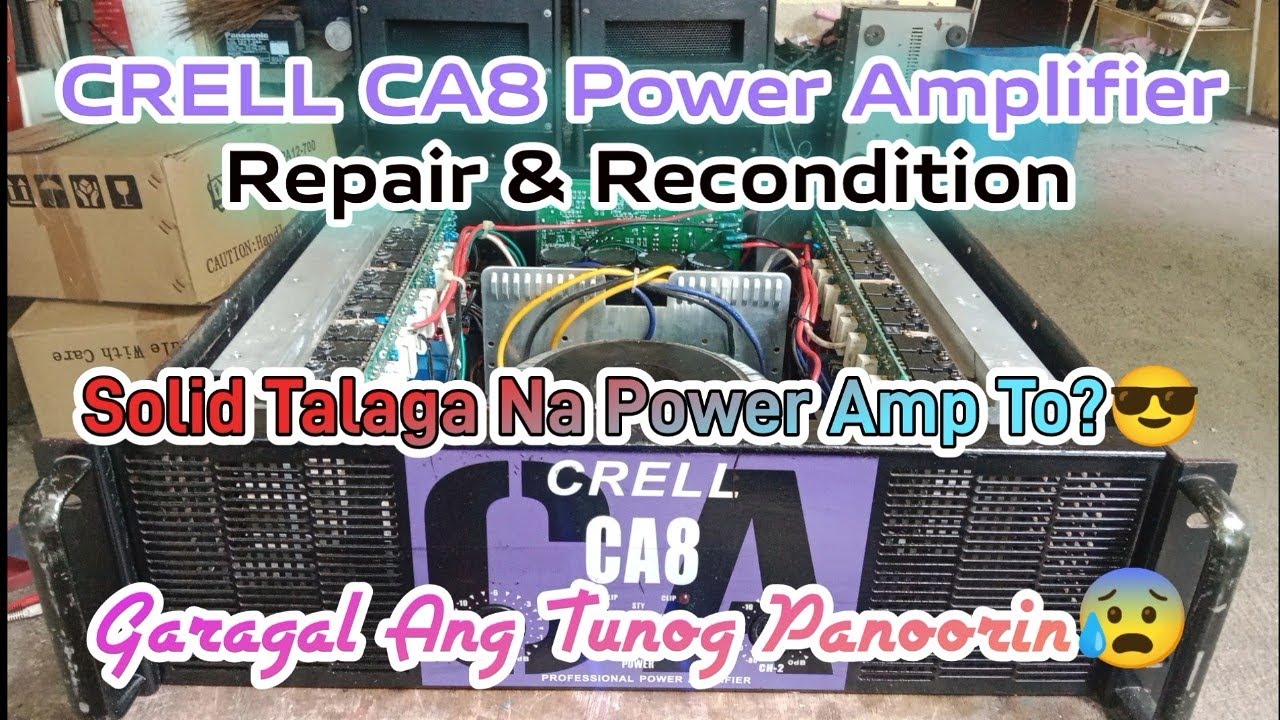 CRELL CA8 Power Amplifier | Problem Distorted | Repair & Recondition #share #repair #recondition
