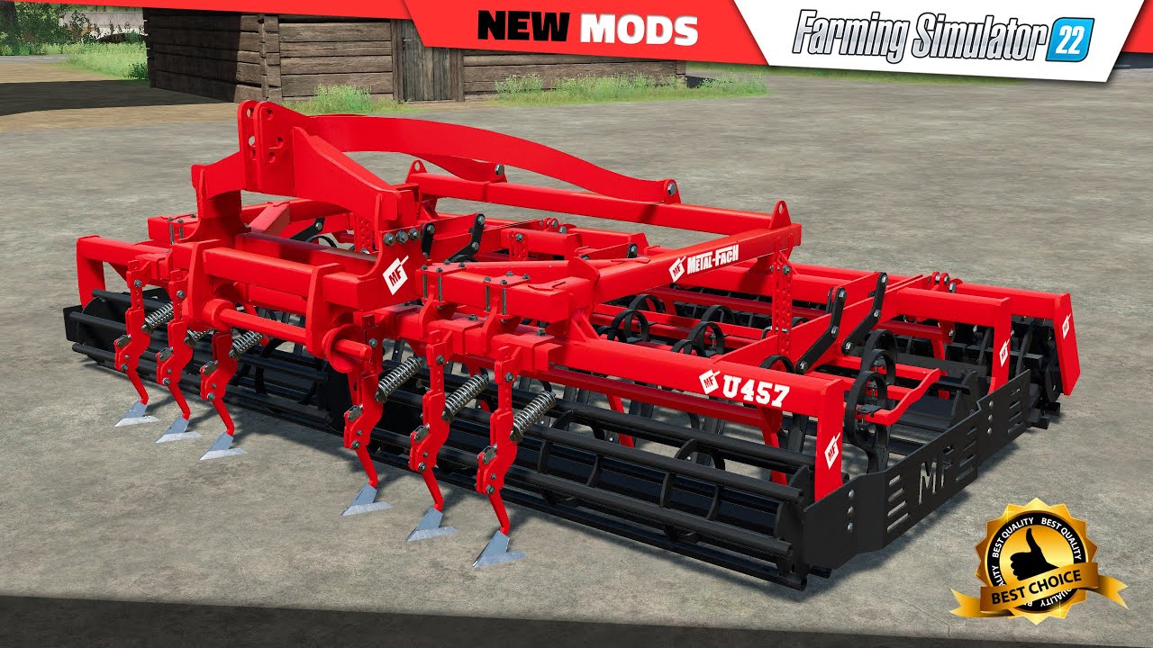 FS22 | NEW MOD | Metal-Fach U457 Cultivator - Farming Simulator 22 Mods Review (2K 60Hz)