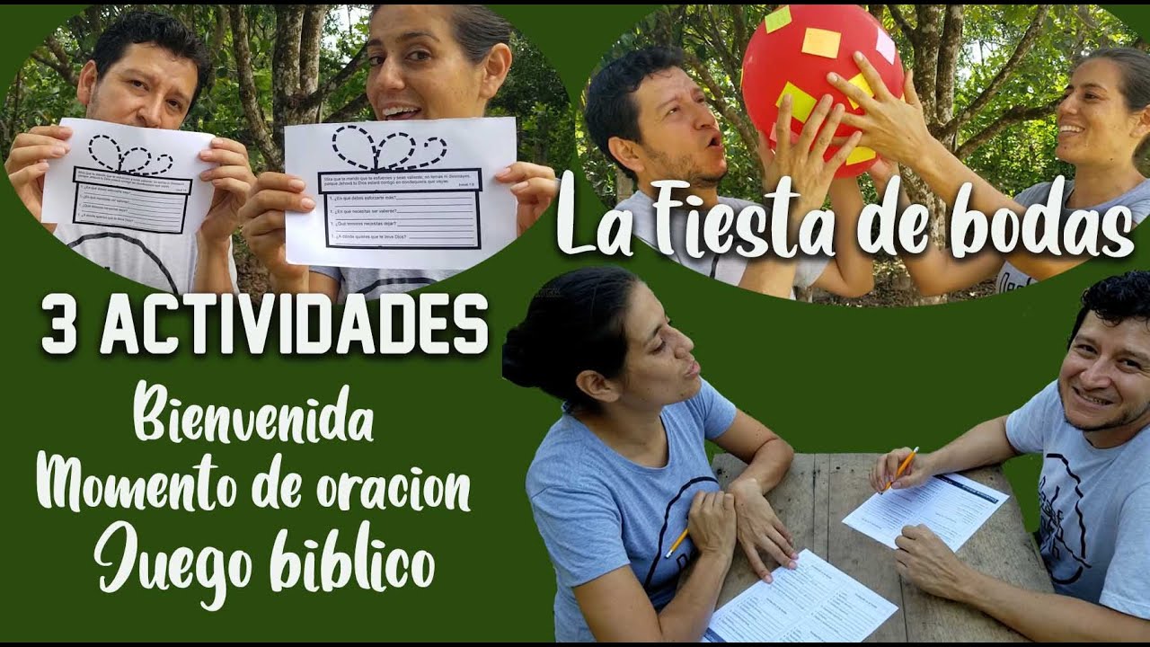 La fiesta de bodas - 3 dinámicas bíblicas - Material descargable
