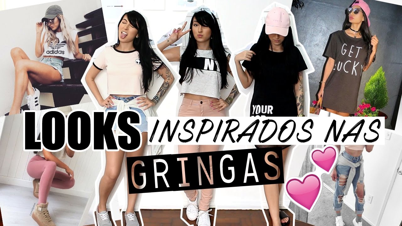 LOOKS INSPIRADOS NAS GRINGAS #outubrorosa