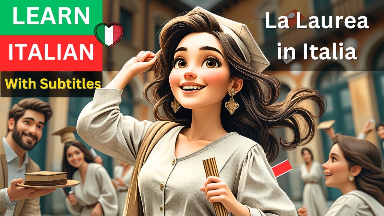Short Story In Italian - EASY WAY TO LEARN -  La Laurea in Italia