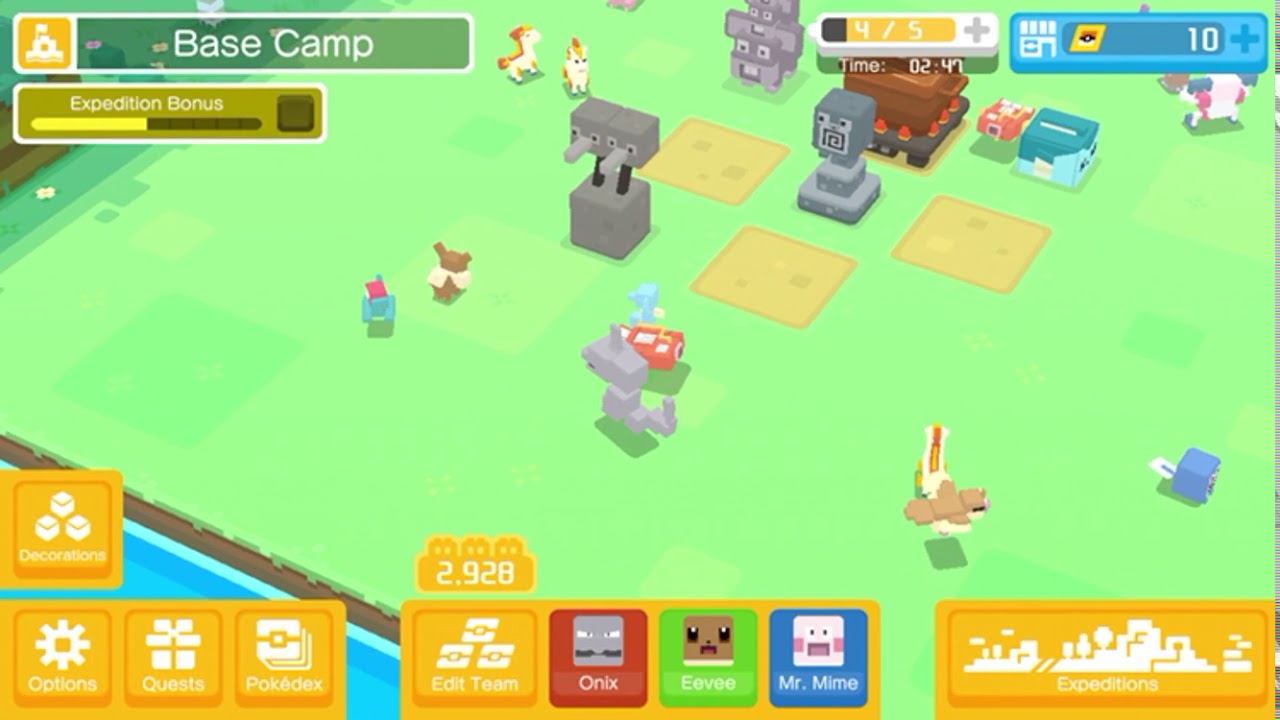 Mr. Mime battles by himself (Pok&eacute;mon Quest)