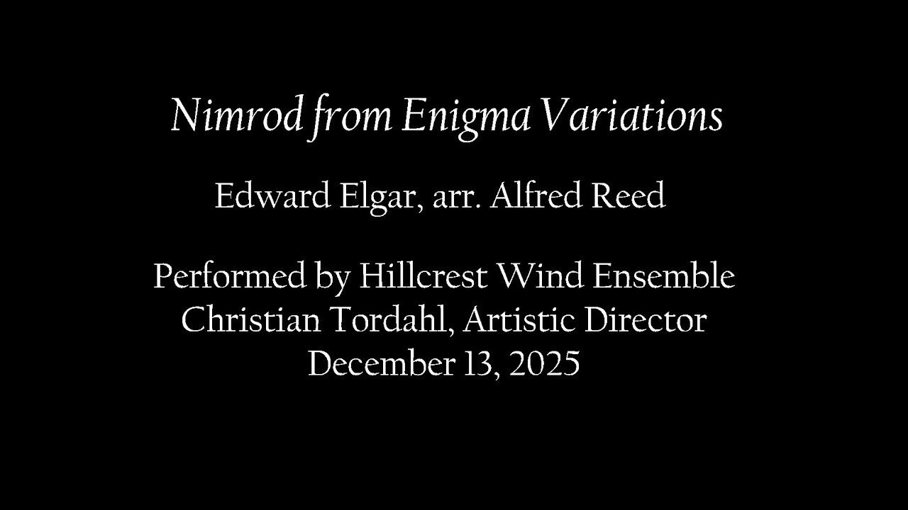 Nimrod from Enigma Variations Edward Elgar Alfred Reed