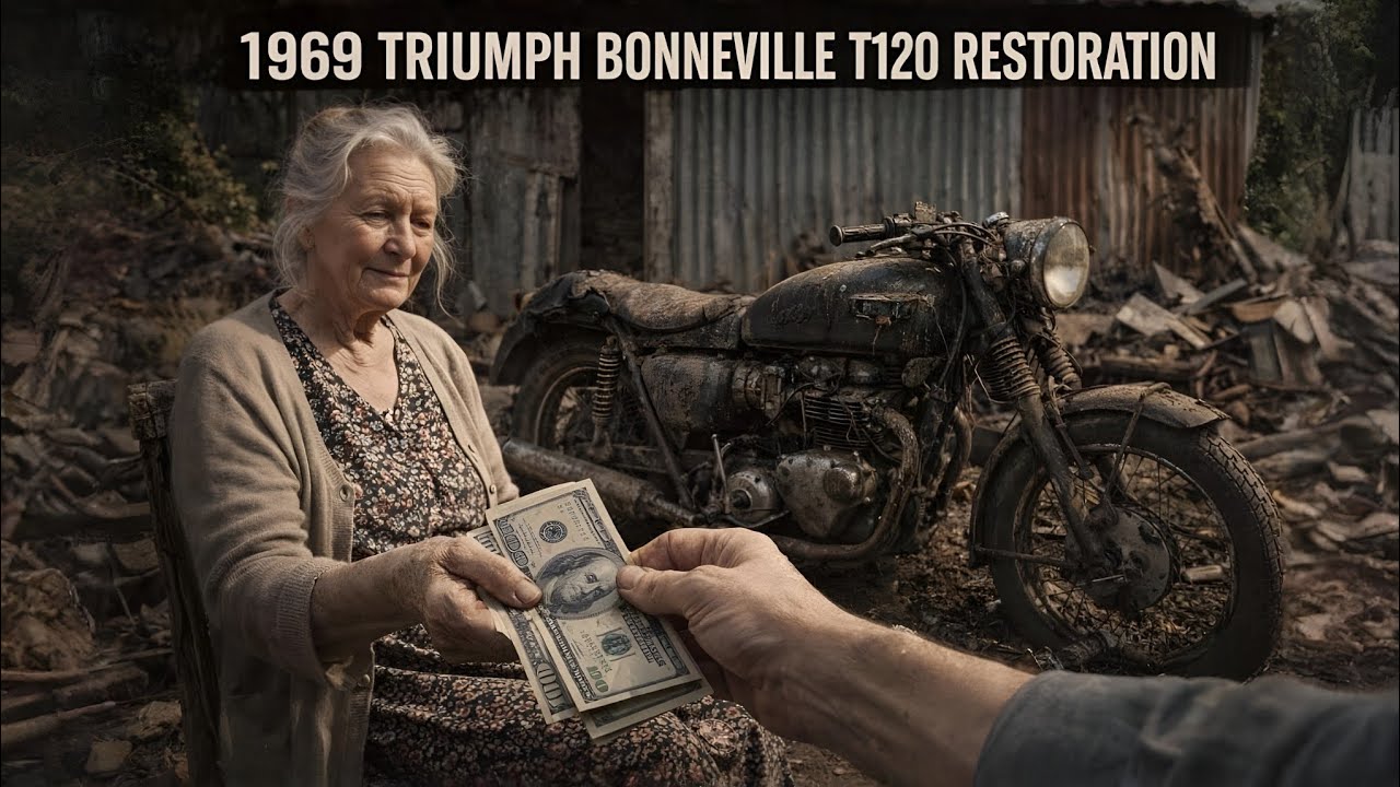 ASMR Bike Restoration Full Rebuild of 1969 Triumph Bonneville T120 from Abandoned Condition to New