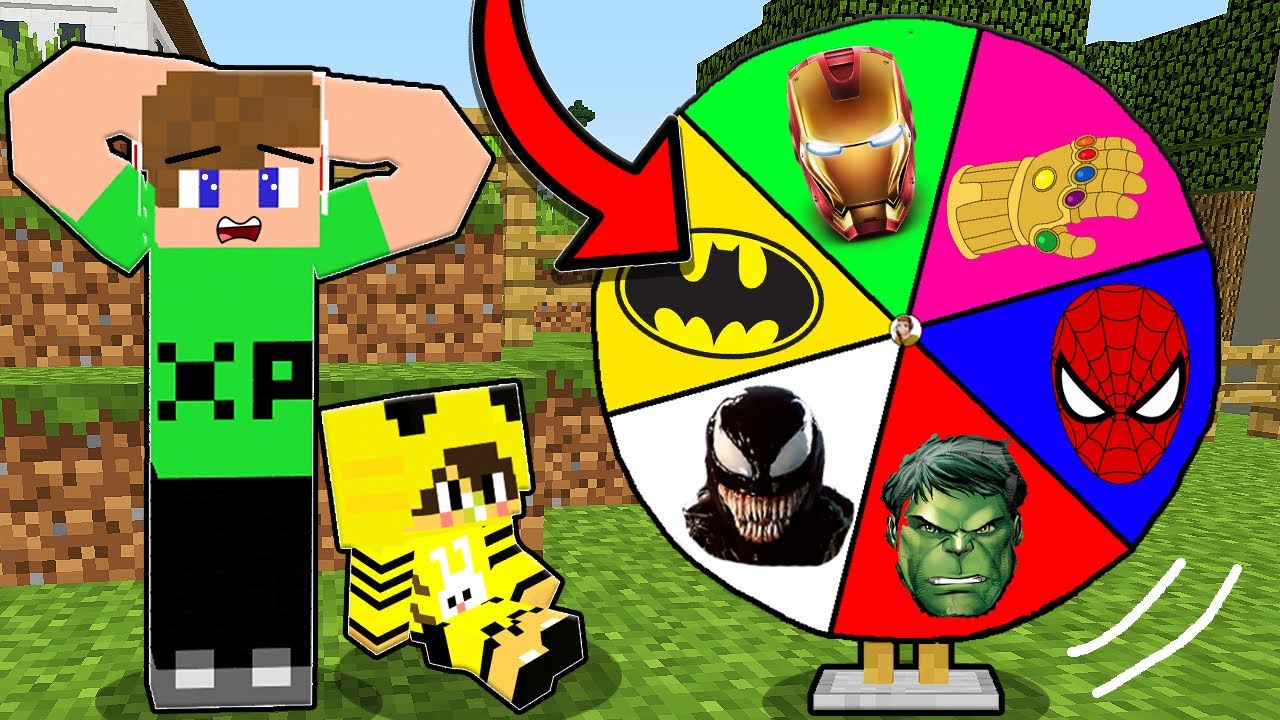 SZUPERHŐS SZERENCSEKERÉK A MINECRAFT-BAN! 😱