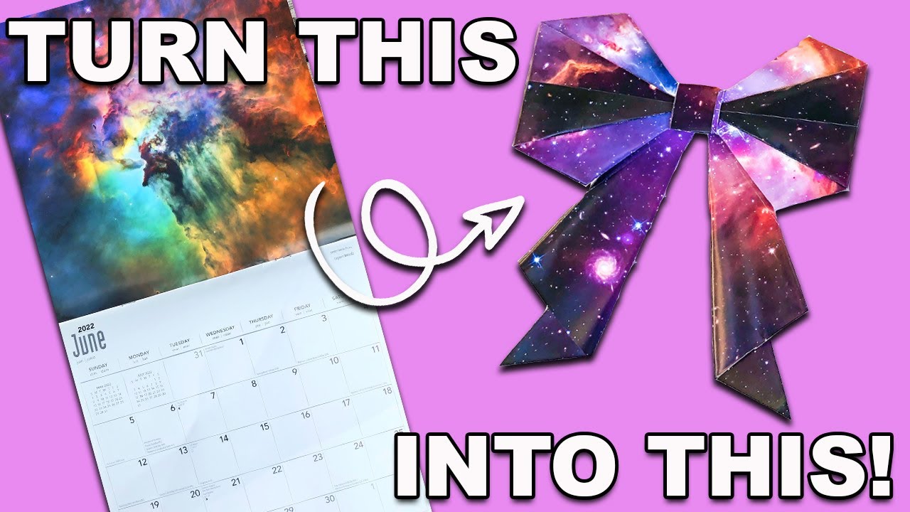 Upcycle Your Old Calendars Into Gift-Wrapping Bows!