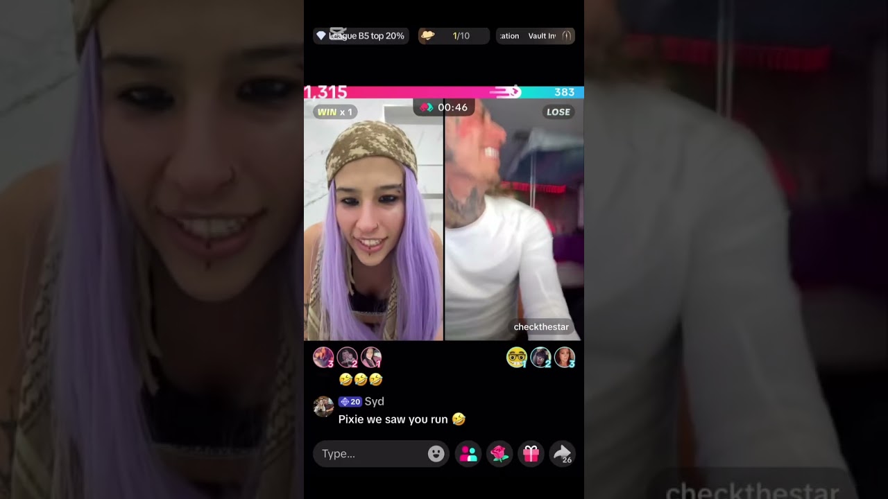 Pixie with Lynwood, Coco, Check the star and Allison Mae Thursday TikTok live video 