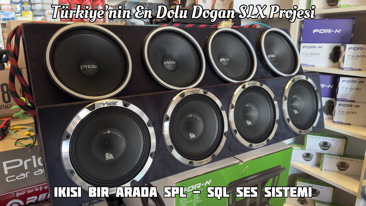 TÜRKİYE’NİN EN DOLU DOĞAN SLX’i , SQL VE SPL SİSTEM BİR ARADA. #pridecaraudio #kenwood #vibe #for-x