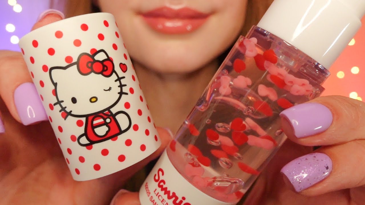 asmr doing your Hello Kitty makeup 🎀✨