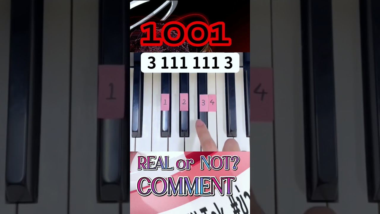 1001 Easiest Notes in Piano #music #piano #tutorial #muzica #pianolessons #shorts #satisfyingsounds