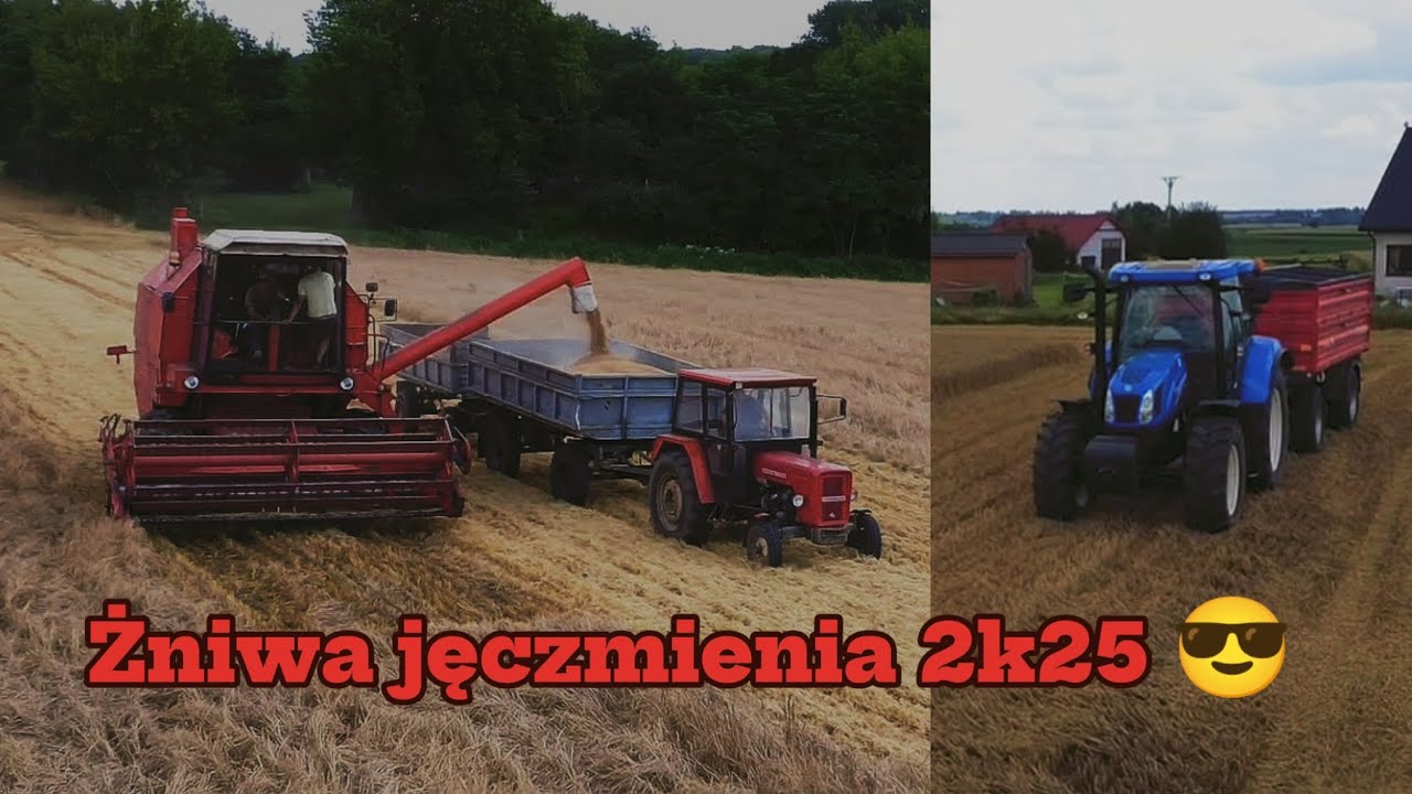 Żniwa jęczmienia 2k25 czyli nie ma klimy ale jest klimat 👊🏽😎