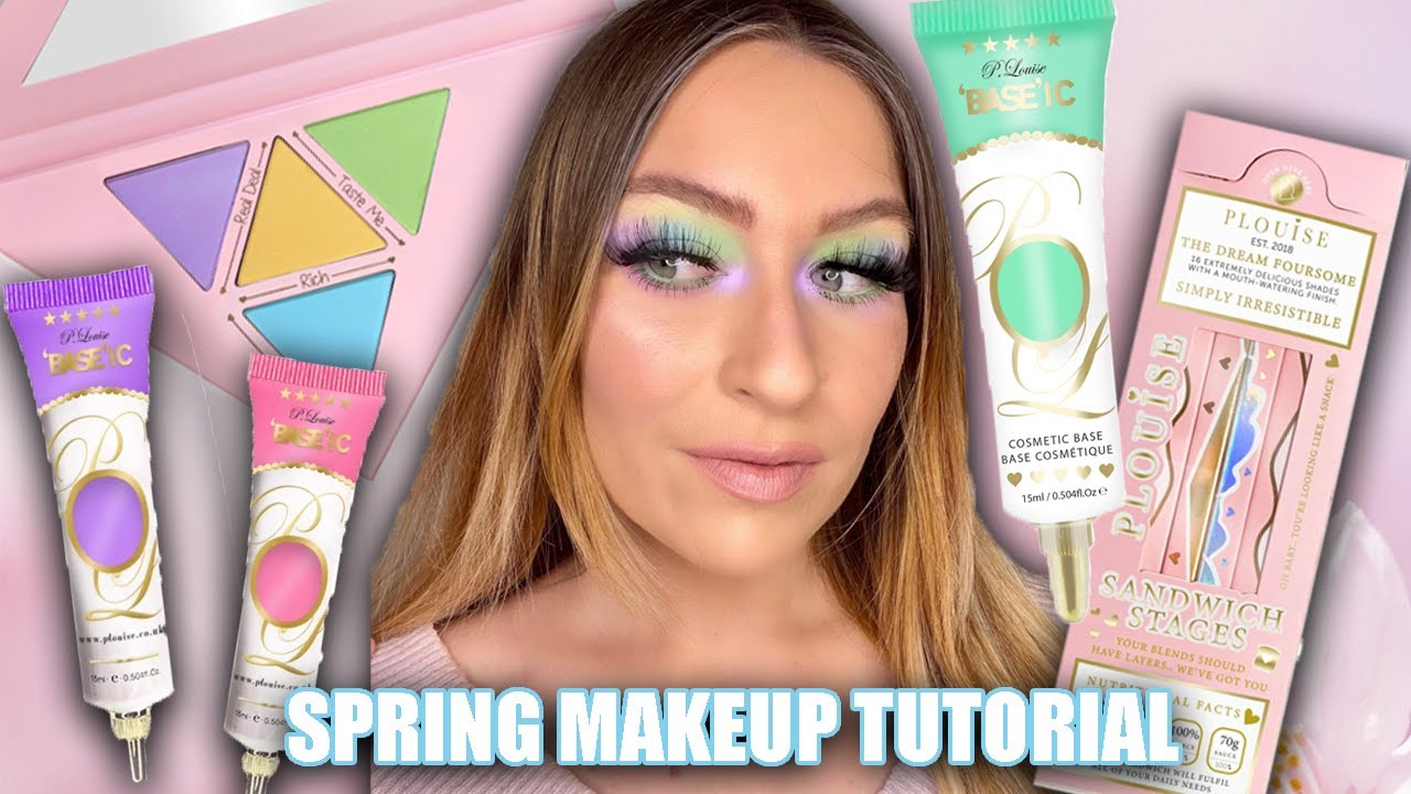 PASTEL SPRING MAKEUP TUTORIAL 2021 | P.Louise Sandwich Stages Palette & Pastel Bases