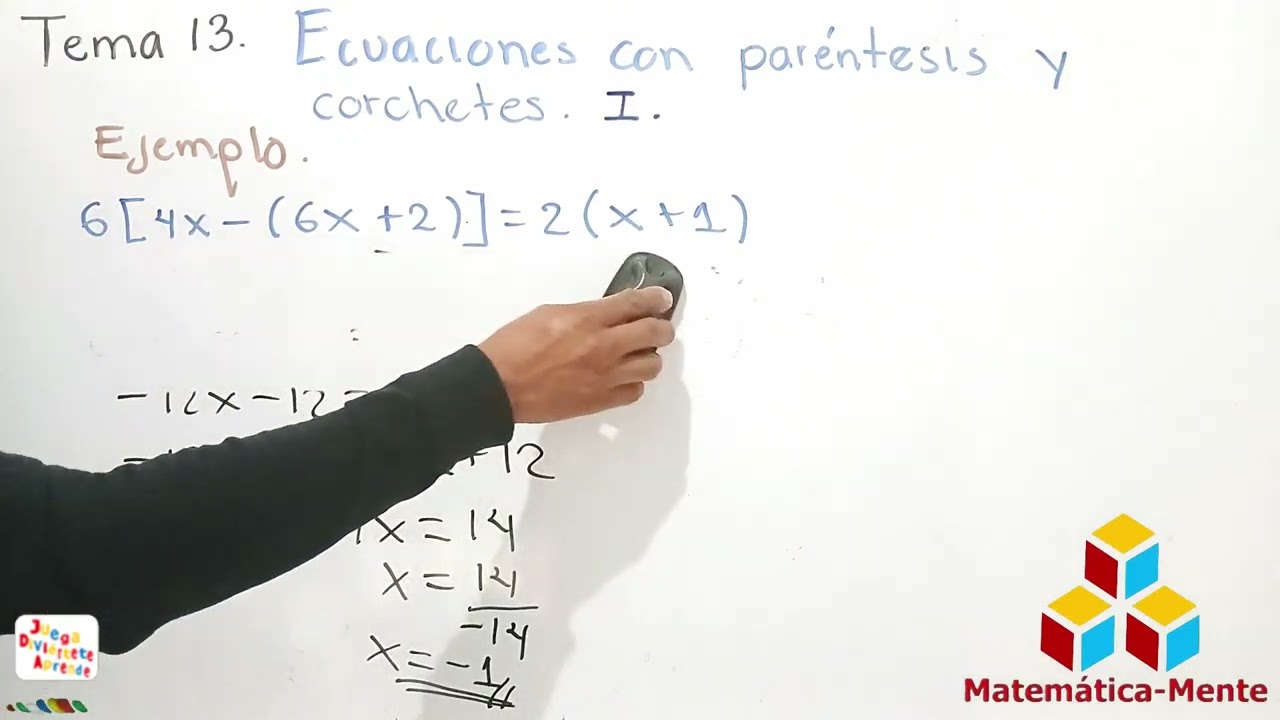 TEMA 13. ECUACIONS CON PARENTESIS Y CORCHETES I