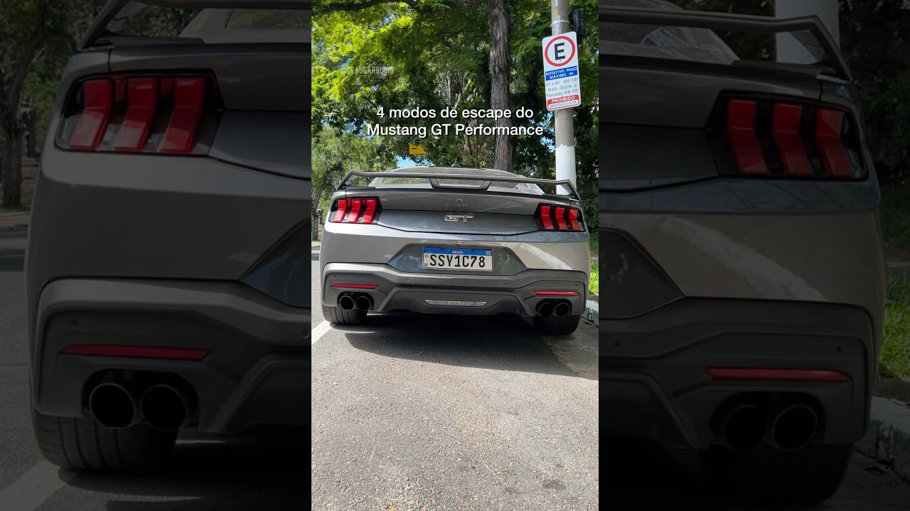 4 modos de escape do Mustang GT Performance - Qual o melhor ronco? 🐎 | #FordMustangGT #MustangGT