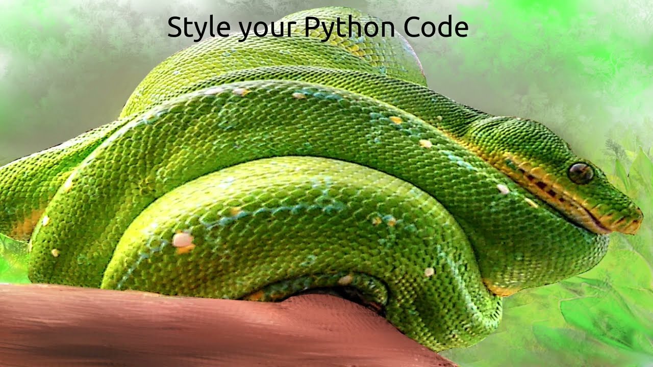 Style Python code in line with PEP guidelines
