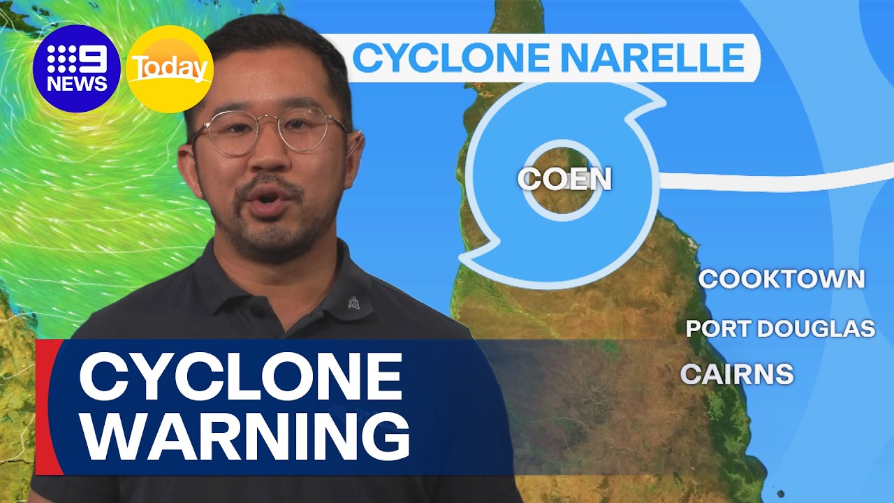 Tropical cyclone forms off the coast of Queensland | 9 News Australia