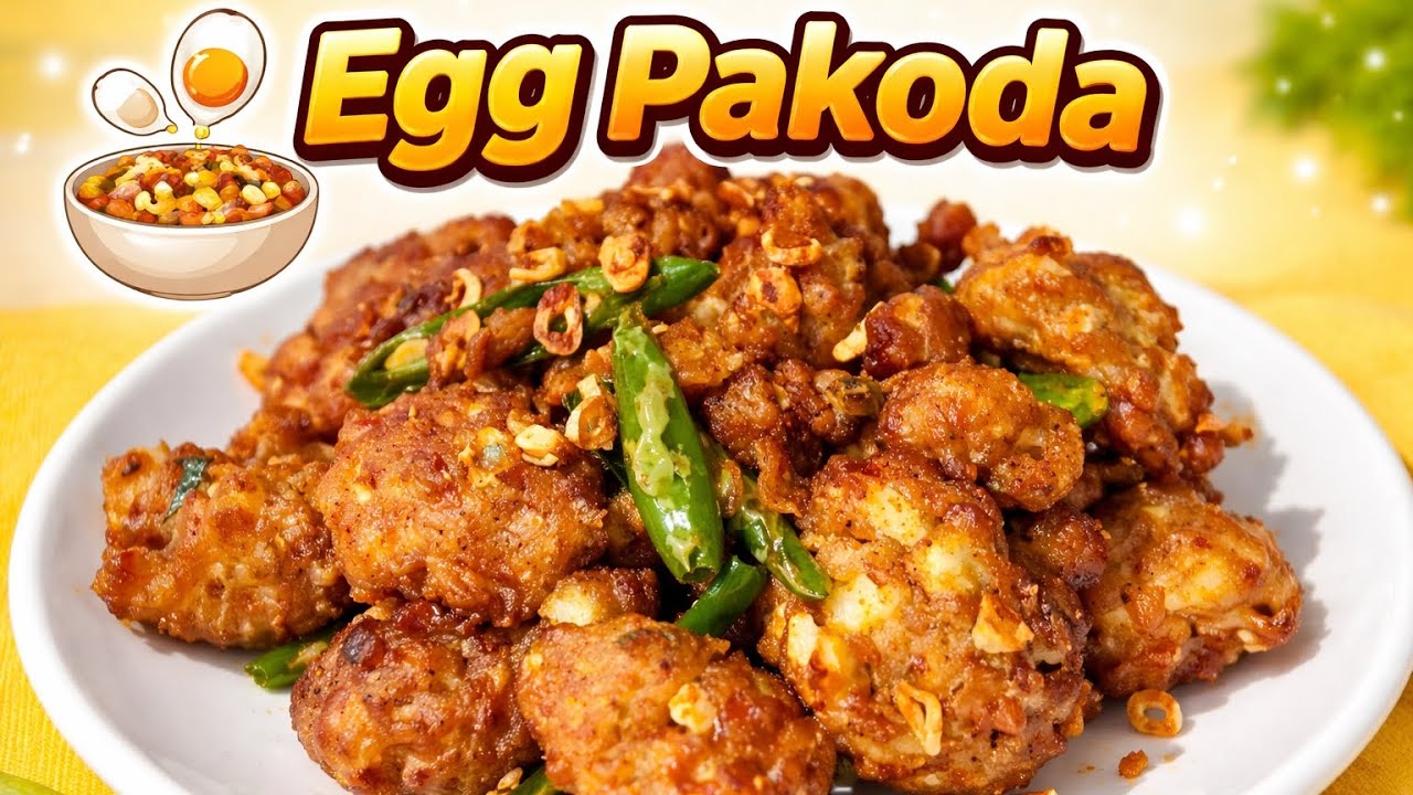 Tasty and Easy Egg pakoda in 5min🍳😋