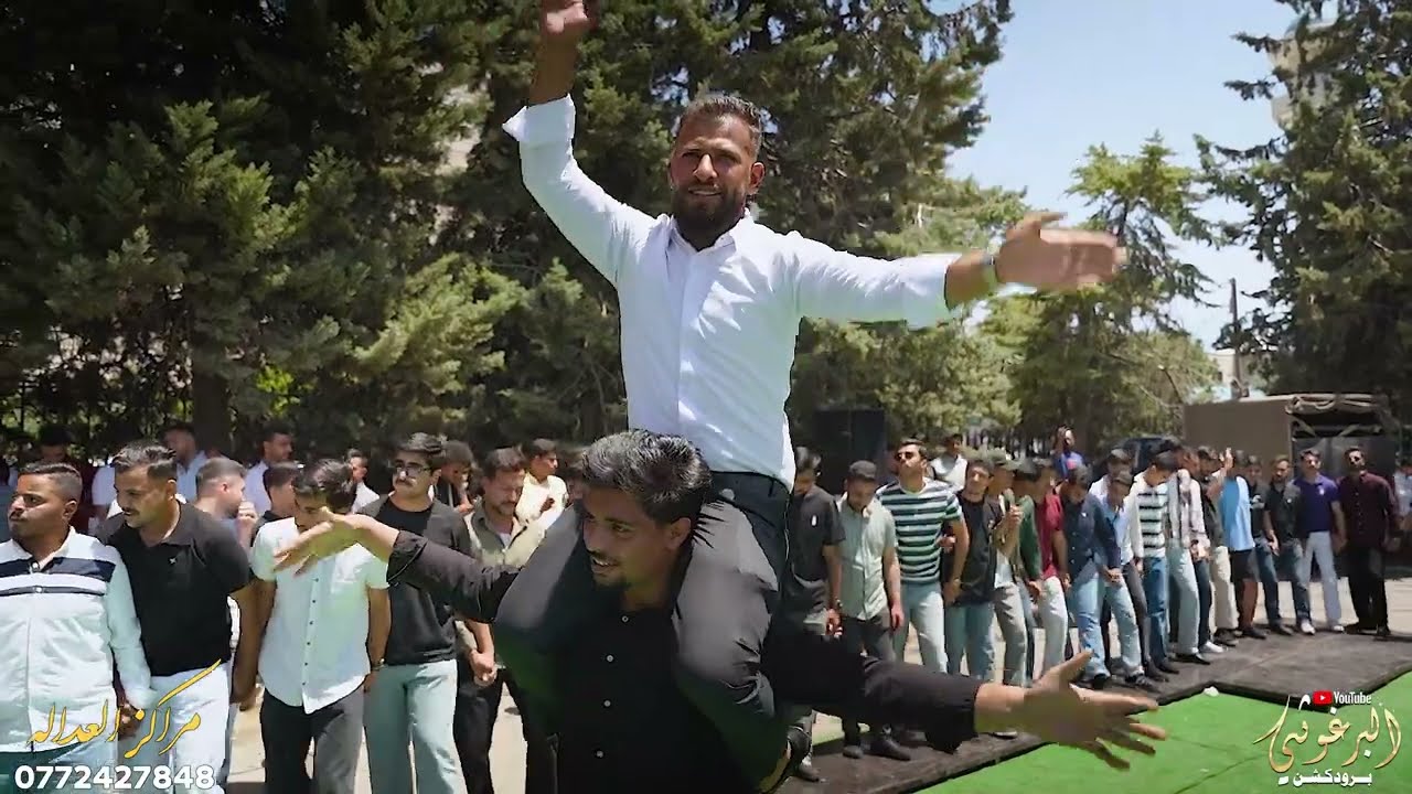 حفل تخرج احمد عويدي العبادي يحيي الحفل النجم صخر الجازي مراكز العداله وفرقتهم الموسيقية