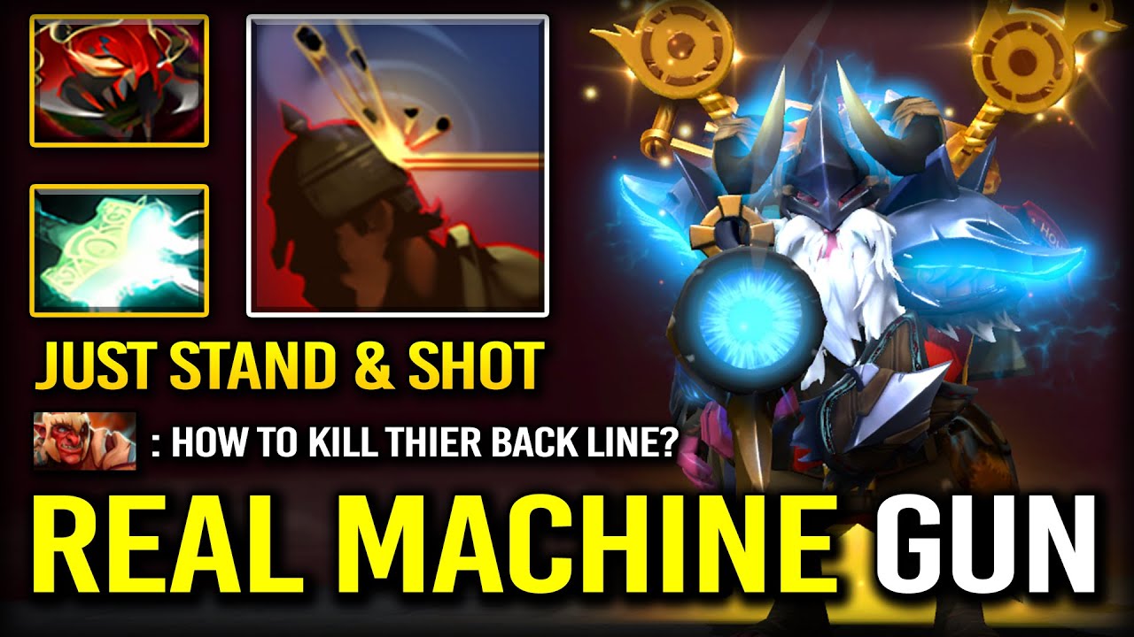 MADNESS LIGHTNING AMMO MID Sniper With Mjollnir Item | Real Machine Gun Speed 7.40b Dota 2