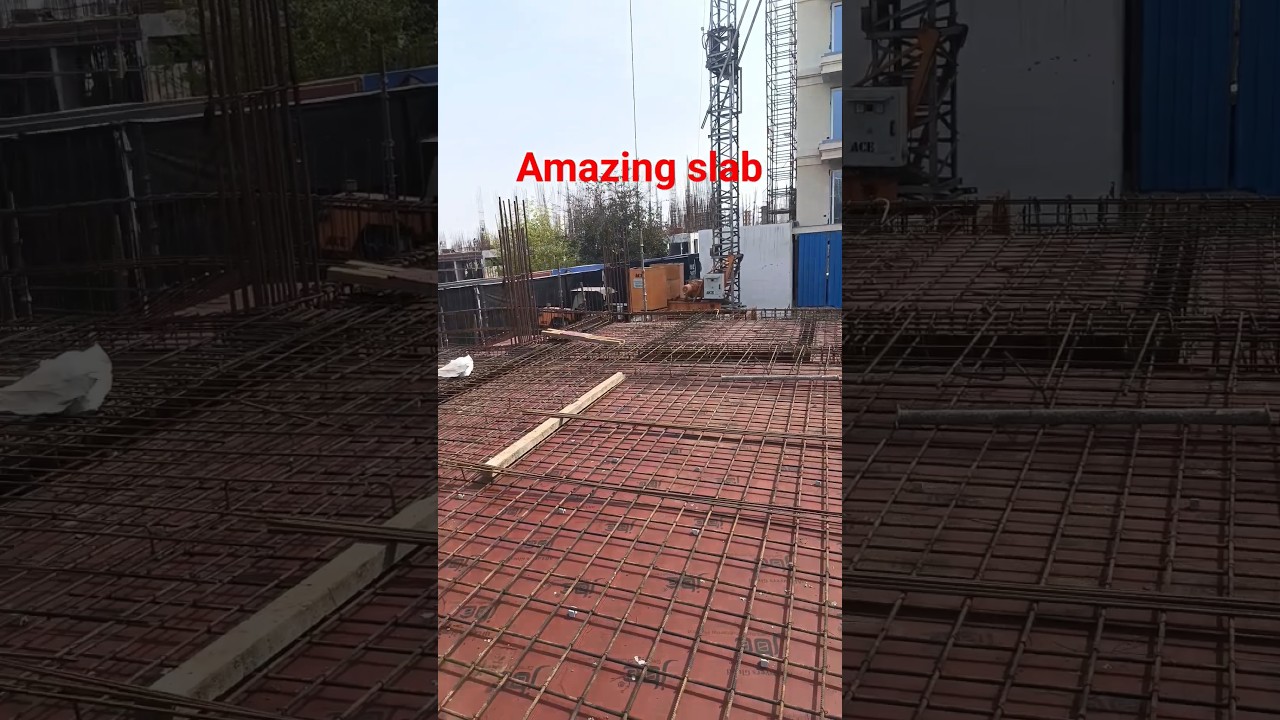 Slab Shuttering Steel Work | Acro Span Centring | Formwork Construction | Building Worker