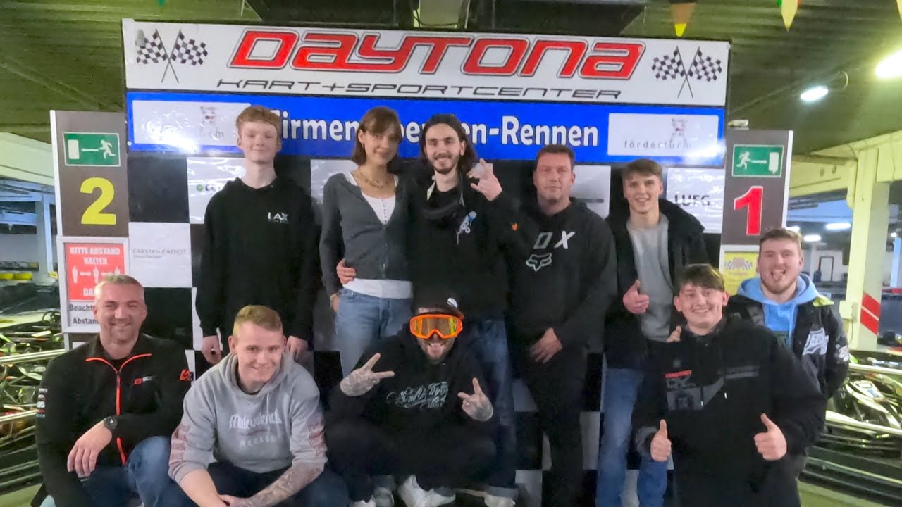 Spontanes Kartrennen auf der Kartbahn Daytona in Essen Teil 1