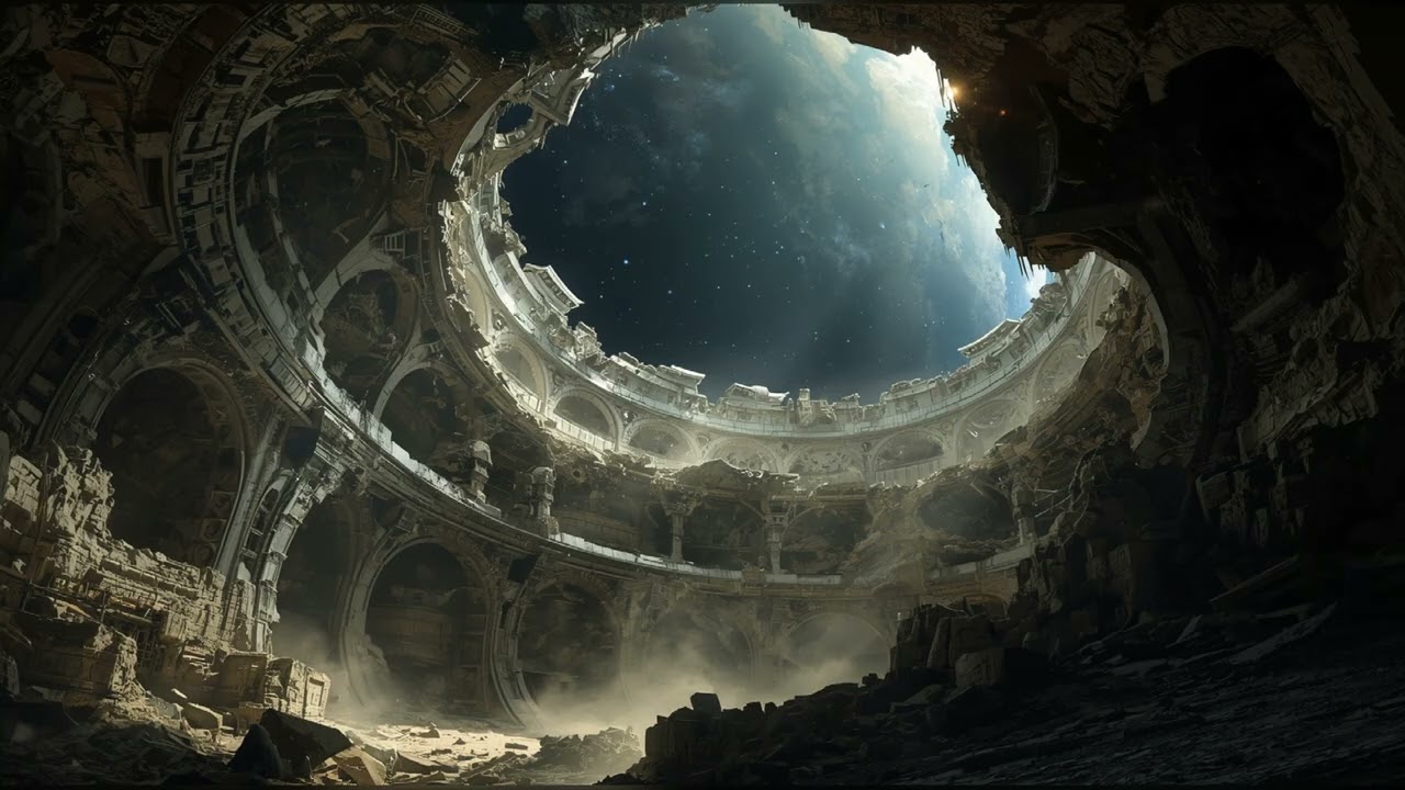 The Unraveled Ringworld 🪐 2 Hour Megastructure Collapse Soundscape  Broken Orbital Ambience | Sci-Fi
