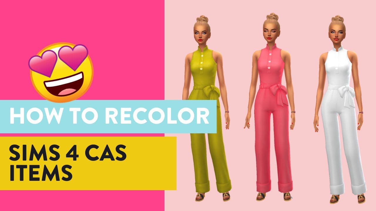 How to Recolor Sims 4 CAS Items in 2 Minutes Flat
