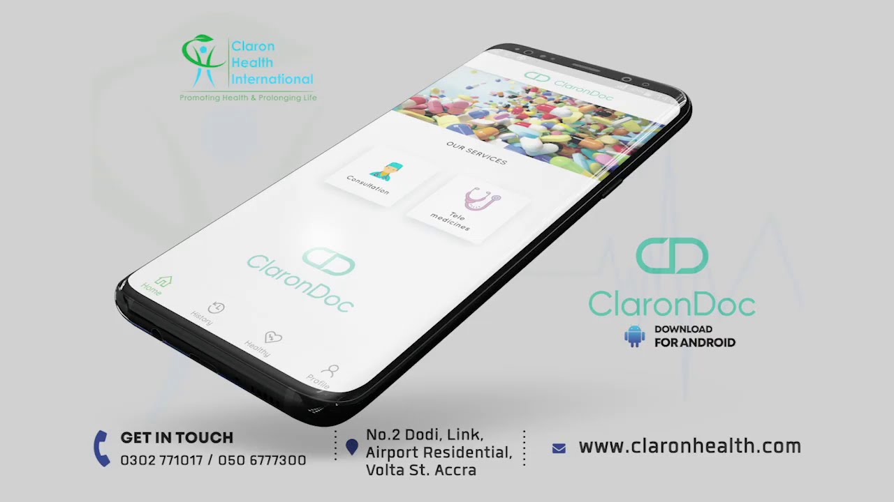ClaronDoc Telemedecine Mobile Application