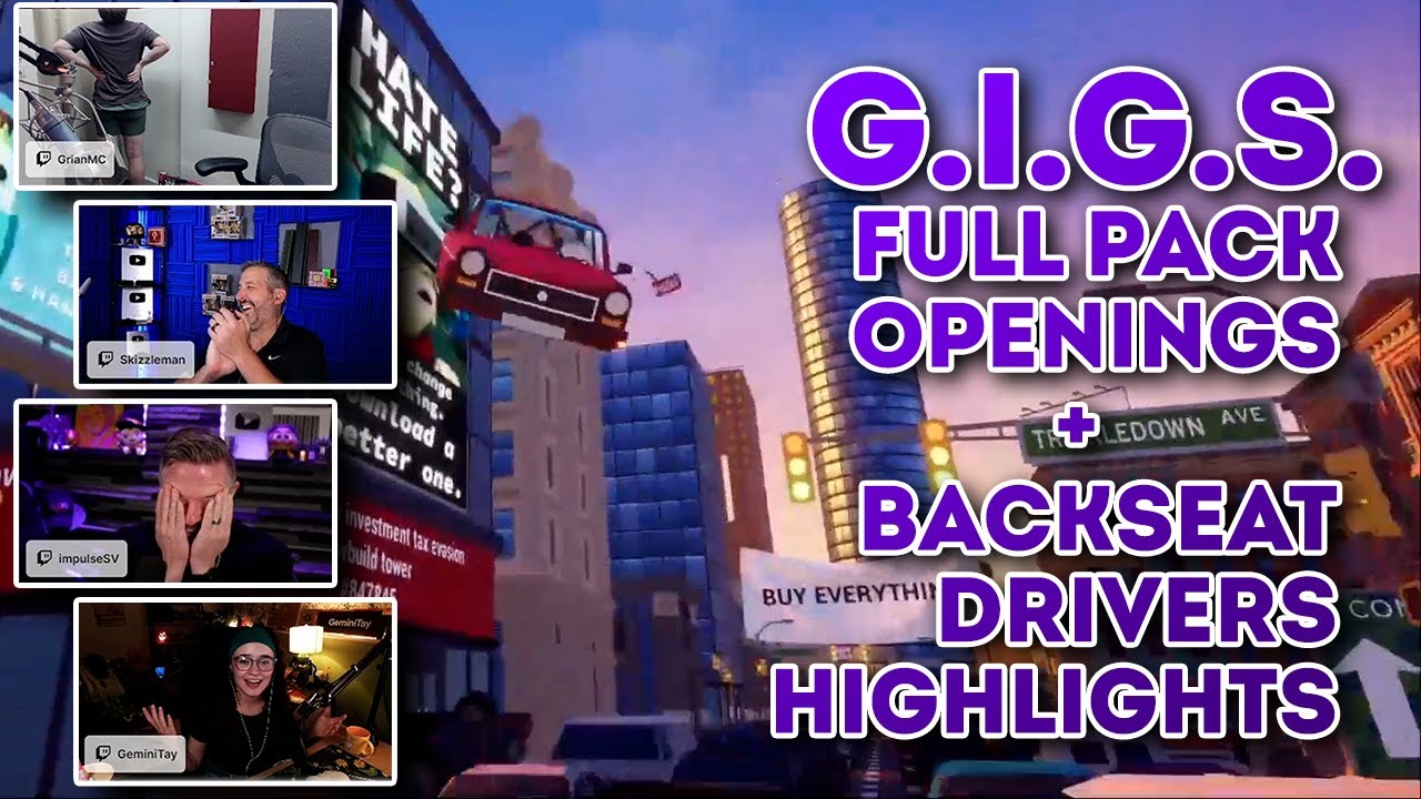 G.I.G.S - Full Pok&eacute;mon Pack Opening + Backseat Drivers Stream Highlights
