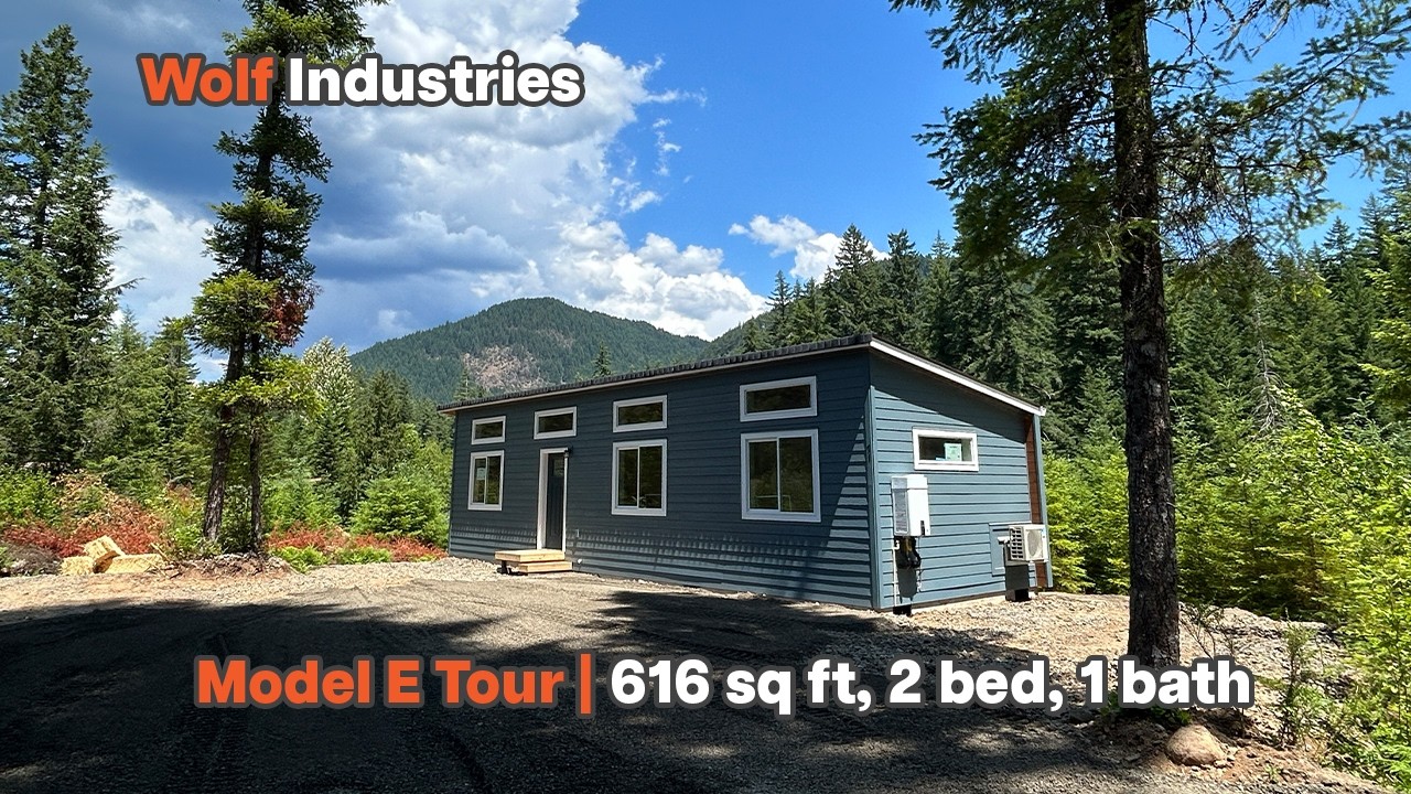 Modular Home Tour 616 sq ft, 2 bed, 1 bath | Wolf Model E | Perfect for ADUs!