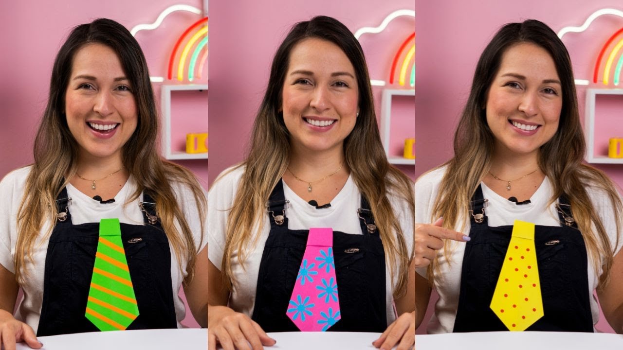 Cómo hacer una corbata de papel | How to make Paper Tie