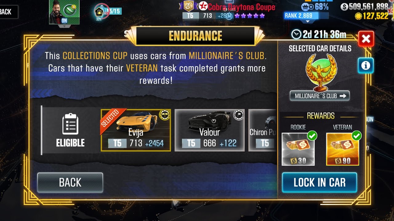 CSR2 | COLLECTIONS CUP | Endurance | Millionaire's Club | Entire Event Live |