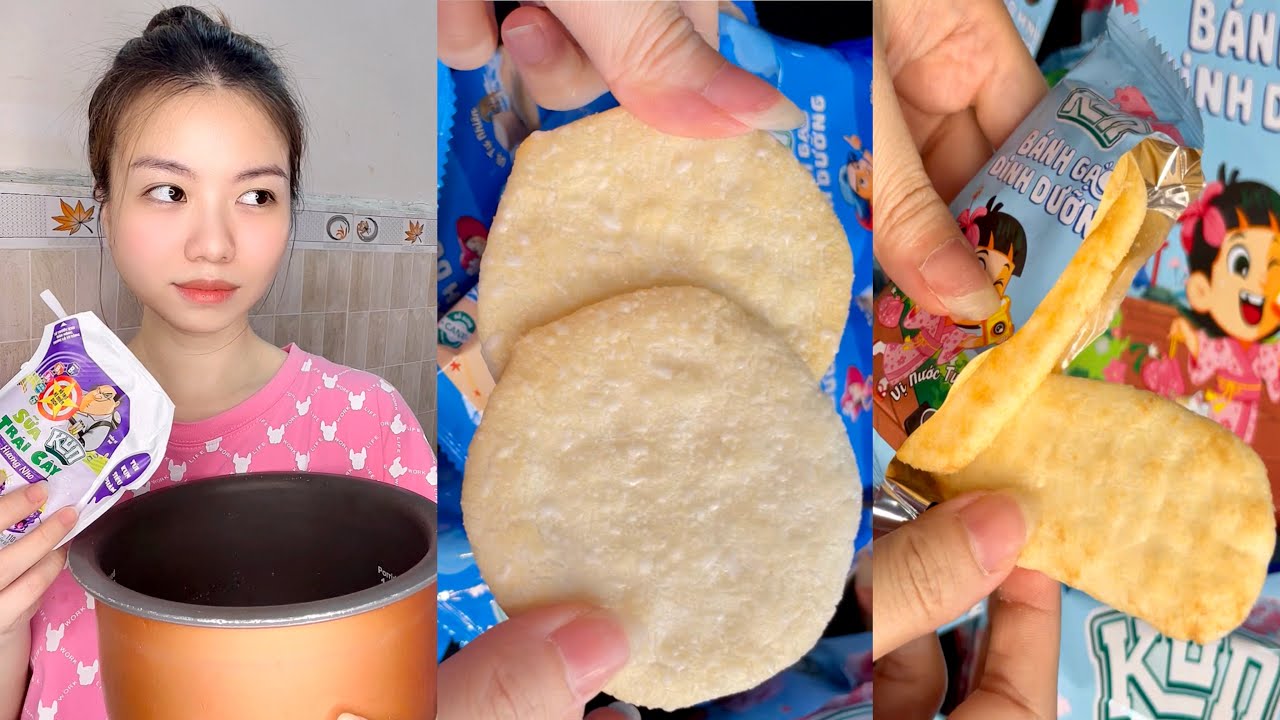 Ăn vặt, Bánh gạo dành cho Bé 😋 | KIMKHÁNHNÈ Vitaminkk