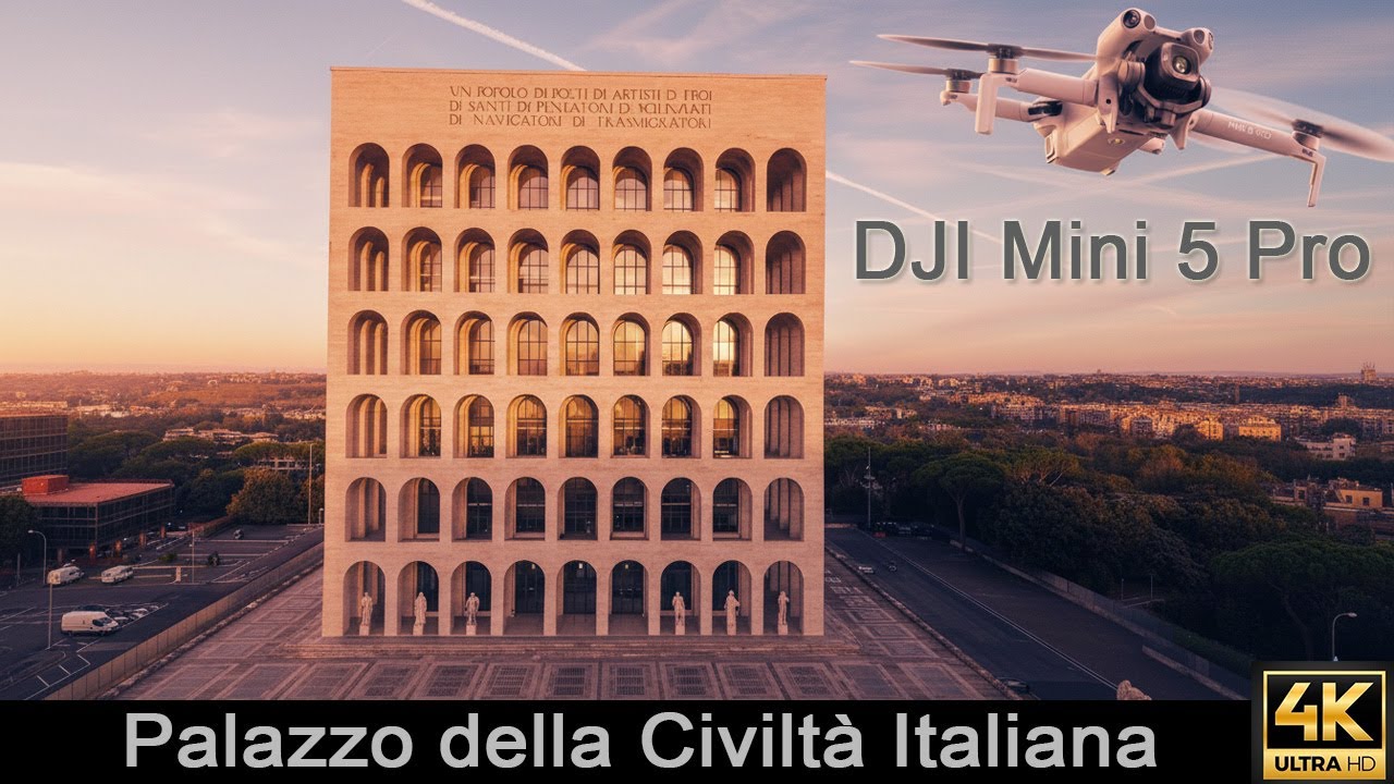 Palazzo della Civiltà Italiana con DJI Mini 5 Pro
