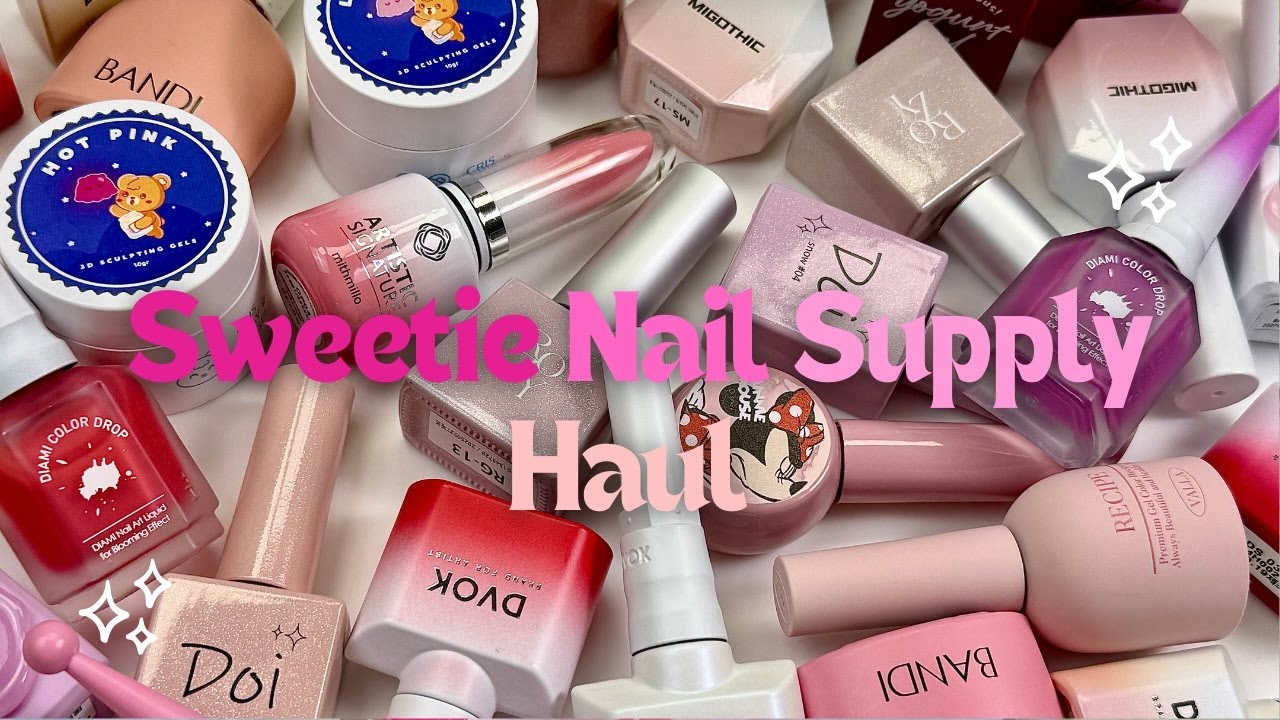 Покупки для маникюра | Sweetie Nail Supply 🛒💝📦 | Образцы цветов | Необходимые вещи для маникюра |...