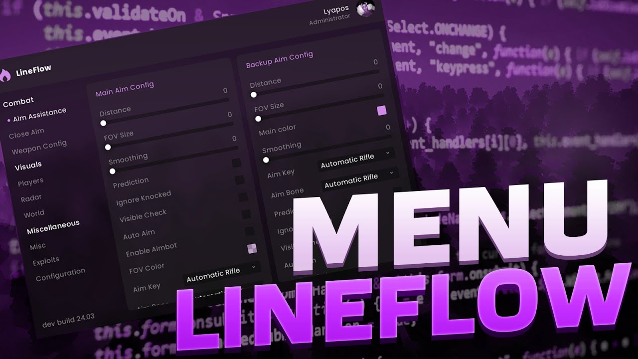🌌 IMGUI MENU LINEFLOW 🌠