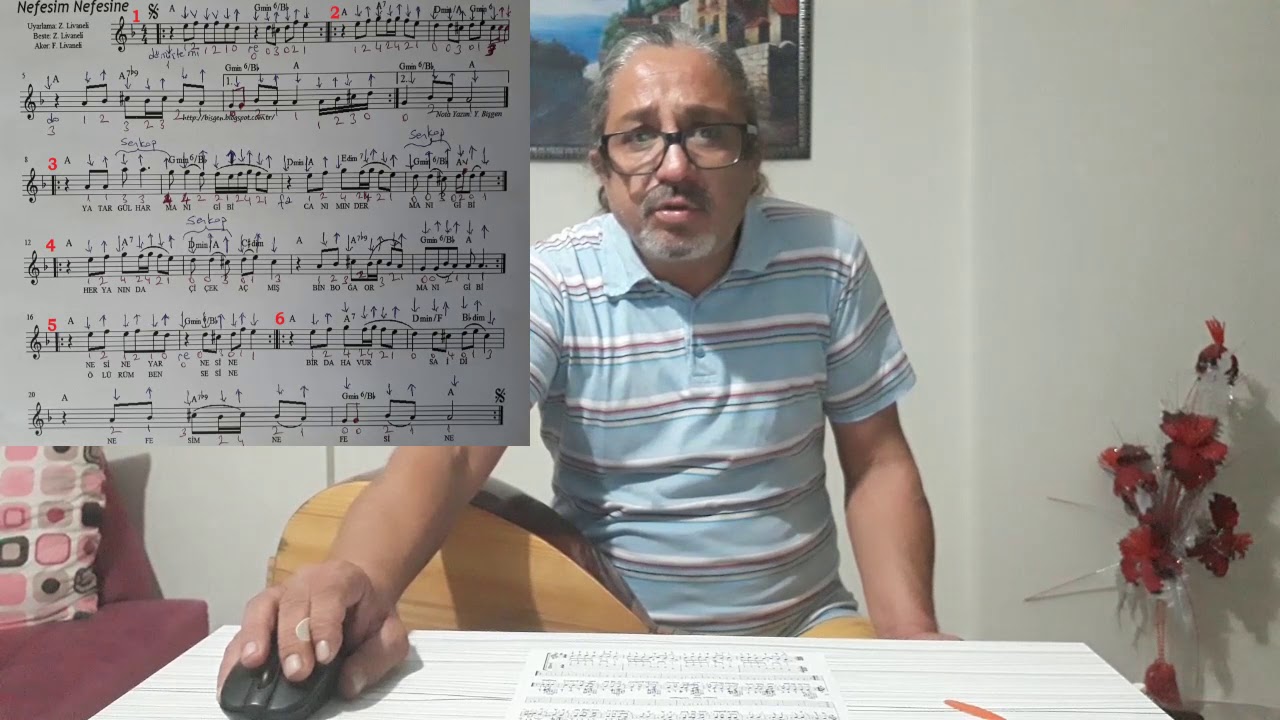 SOLFEJ ZÜLFÜ LİVANELİ NEFESİM NEFESİNE YATAR GÜL HARMANI GİBİ KISA SAP BAĞLAMA EKLEYEN SURGEON