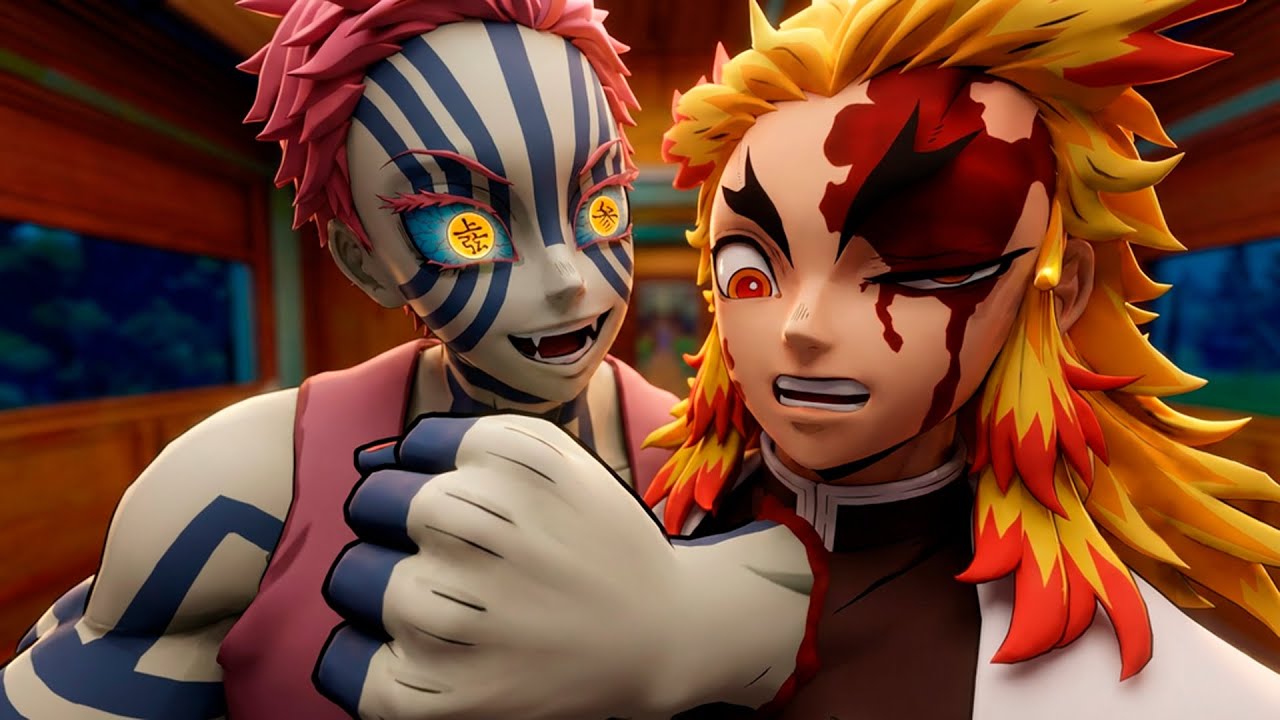 Akaza Ama o Rengoku de todo coração Demon Slayer VR Responde