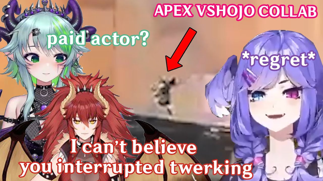 Selen interrupted twerking, and immediately regrets it. (VShojo APEX COLLAB) ft. Zentreya and Froot