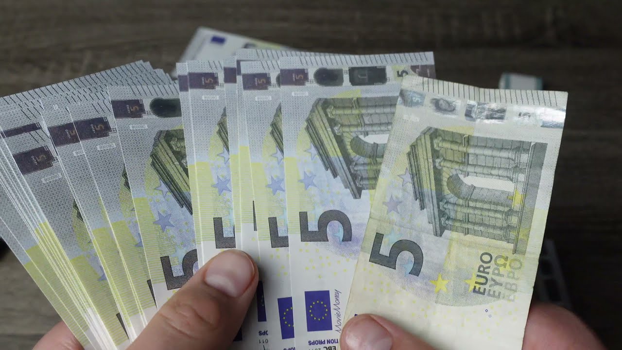 Very Realistic Prop/Fake &euro;5 Bills Unboxing/Review