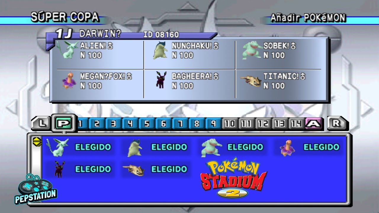 EMPIEZA POKEMON STADIUM 2! SUPER COPA nivel 100 Pokemon Stadium 2 Equipo SHINY SIN OBJETOS Parte 1