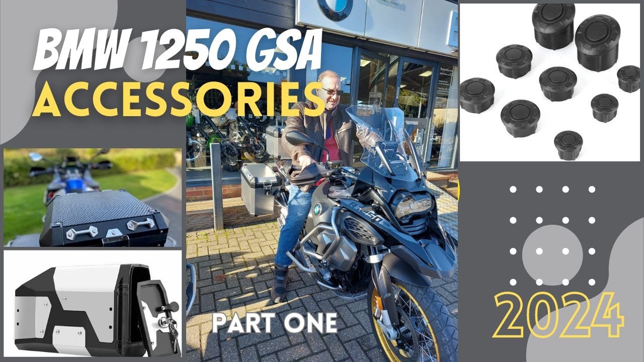 BMW R1250GSA Accessories   Toolbox, Mats, Frame Bungs