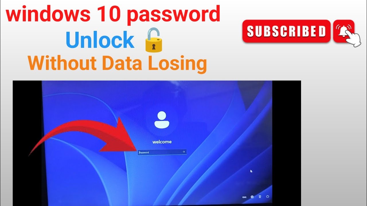 How to reset forgotten password in windows 10 Without Losing Data step by step