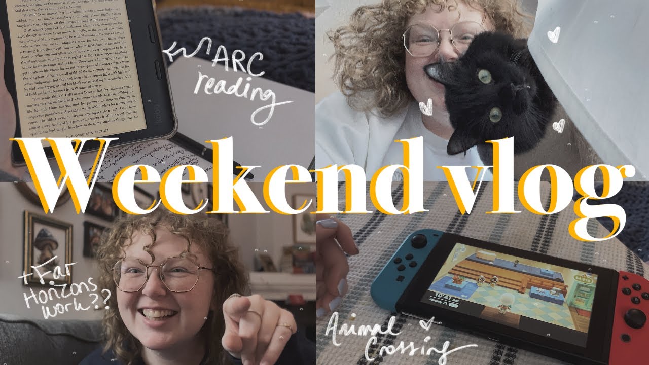 SURVIVING A DEEP FREEZE WITH BOOKS & ACNH || a weekend vlog
