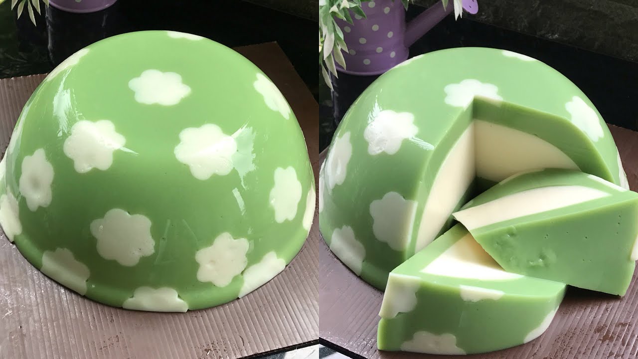 Resep dessert enak dan segar, Cocok buat cemilan, langsung ludes dalam sekejap | Puding green tea