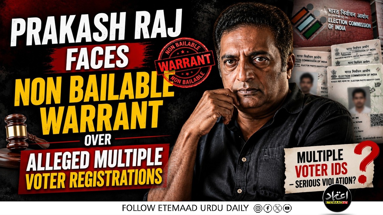 Prakash Raj Faces -Bailable Warrant Over Alleged Multiple Voter Registrations