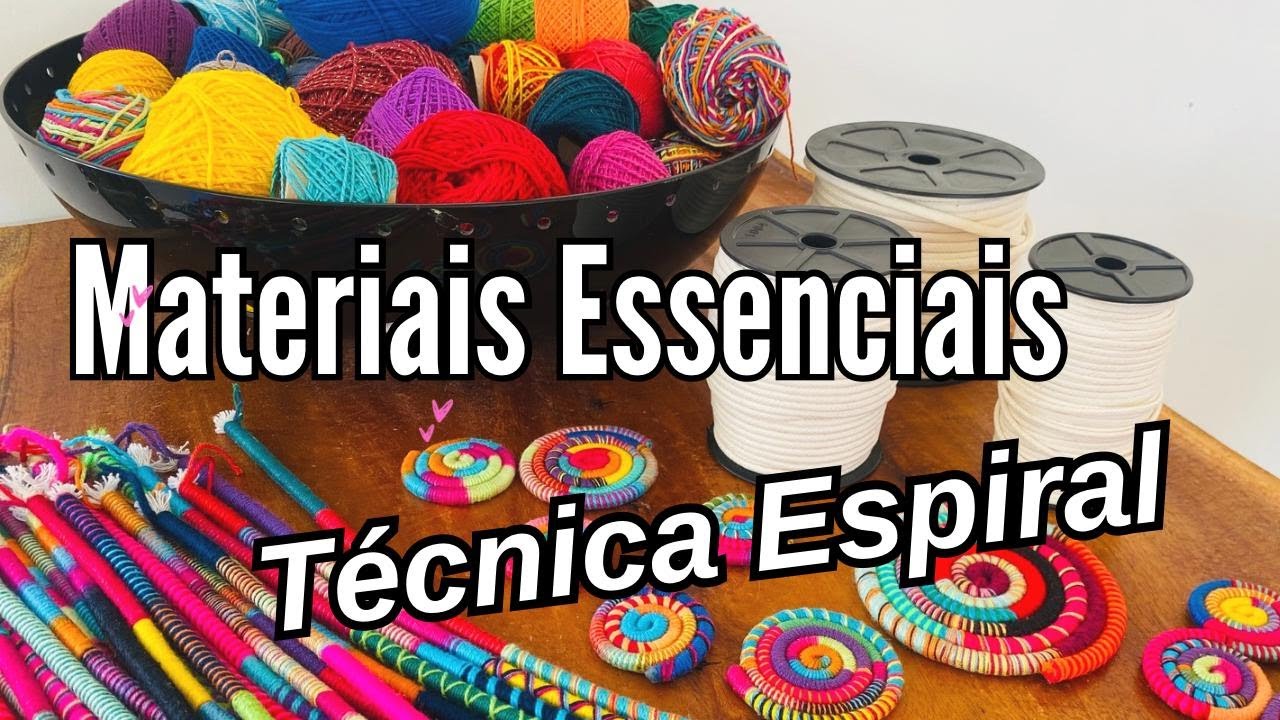 Materiais Essenciais para criar peças espiraladas I Técnica Espiral