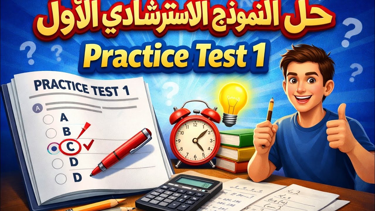 حل النموذج الاسترشادي الاول لغة انجليزية للصف الثالث الثانوي 2026 نماذج الوزارة 2026