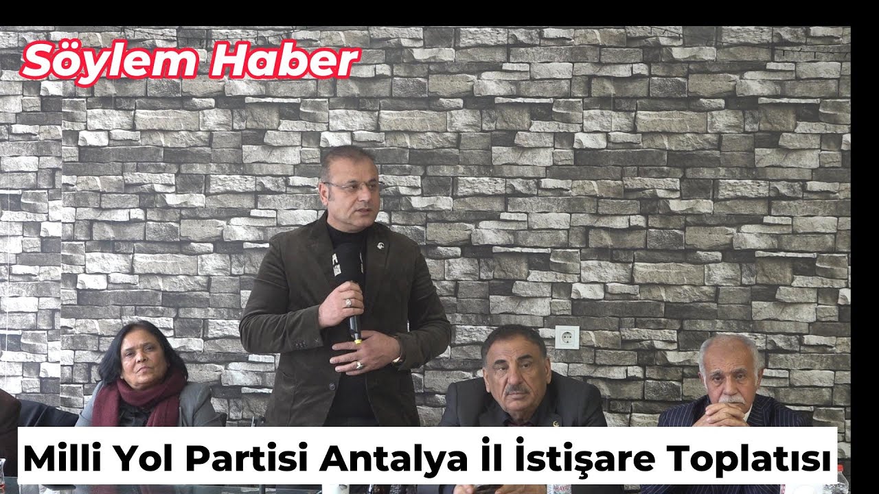 Milli Yol Partisi Antalya İl Başkanı Hasan Algeri Diklenmeden dik duranların yanındayız.